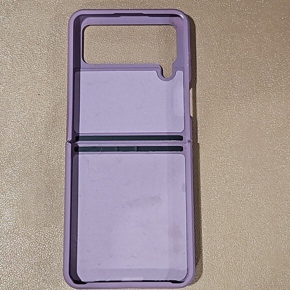 Samsung Z Flip 4 Dusty Purple Cover Case with Ring - Picture 2 of 5